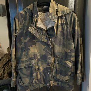 Rubbish Olive Camouflage Utility Jacket